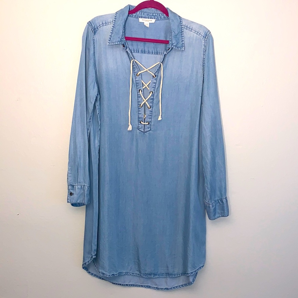 Denim Slip Dress